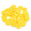 50 τεμάχια κουμπιά ραψίματος ρητίνης Yellow4Hole για χειροτεχνίες, Scrapbooking, πλέξιμο, 1