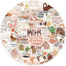 50 folhas de adesivos inspiradores para laptop, adesivos decorativos, adesivos para scrapbook, adesivos motivacionais.