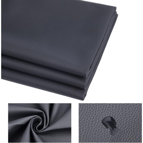 Feuille de simili cuir noir 1400 x 1 mm