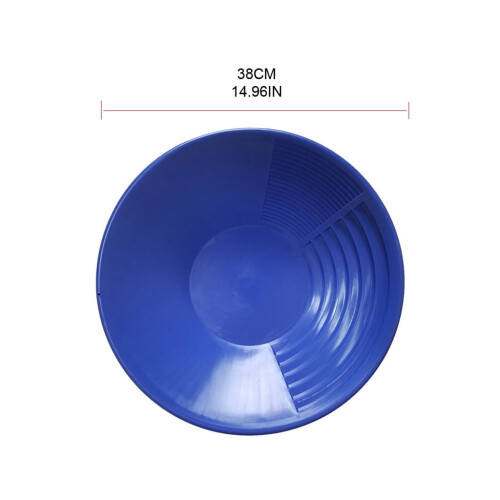 batée à or à double rayure de 15 pouces en plastique ABS 1