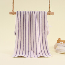 Serviettes de bain rayées en polyester absorbant gris, douces et épaisses, 35,5 x 76 cm, pour adultes (hommes et femmes), 1 pièce