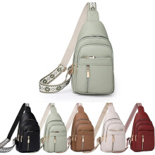 Dámska módna ležérna jednofarebná crossbody kabelka, jednofarebná crossbody kabelka s ochranou proti krádeži, veľká kapacita a vodeodolná