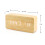 Multi-Function LED Alarm Clock with USB Power Supply, Voice Control, Timer, Thermometer - （Bamboo and wood white characters） 5