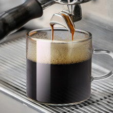 Ensemble de 4 tasses à thé en verre, 120 ml (4 oz), résistantes à la chaleur, compatibles lave-vaisselle et micro-ondes, avec anse –