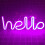 Φως Νυχτός Νέον, LED Πινακίδες Νέον Νυχτός Φως Hello Neon Lights Φώτα Νέον για Παιδικό 1