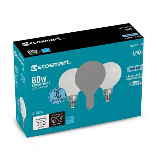 Λαμπτήρας LED πυρακτώσεως Daylight Ισοδύναμο 60W Συσκευασία 3 τεμαχίων 1