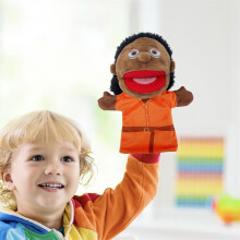 Family Hand Puppets 12 Inch Plush Hand Puppet Toys with Removable Mouth for Kids Storytelling Imaginative Pretend Play Teaching Preschool