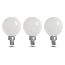 Ampoule LED à filament G16.5 équivalent 60 watts, dimmable, certifiée ENERGY STAR et CEC, lumière du jour (paquet de 3)