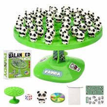 Balance Tree Game with 48 Panda Figurines, Dice & Storage