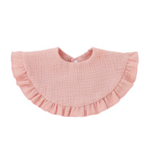 Baberos tipo bandana con borde de volantes para bebés de 0 a 18 meses, baberos para la dentición, toalla absorbente de saliva de alta absorción,