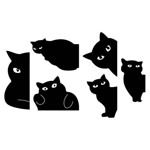Σετ σελιδοδεικτών Yasest με μαγνήτες γάτας Kawaii 6 τεμαχίων – Χαριτωμένοι μαρκαδόροι 1