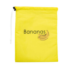Gele bananen- en groene slazakken – Herbruikbare groentezakken met trekkoord (34x28x1cm), geurwerend, houdt fruit en groenten vers