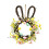 Osterhasenkranz 12,2 Zoll mit Blumen, Beeren und Eiern 1