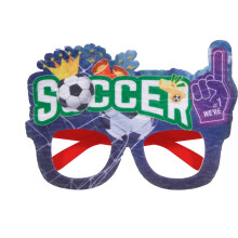 Occhiali da calcio per feste, novità, accessori per tifosi di calcio della Coppa Europa UEFA per compleanno, bomboniere divertenti a tema, K