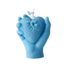Bougie d'aromathérapie en forme de cœur pour la Saint-Valentin – Bougie de poche, décoration personnalisée, compatible avec tous les bougeoirs