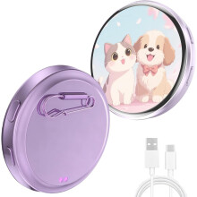 Nouveau badge numérique 2026 avec écran tactile IPS 1,8", contrôle via application Bluetooth, affichage photo/vidéo, compatible avec porte-clés,