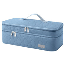 Reisetui en opbergtas voor föhn, dubbellaags opbergruimte voor haarstylingtools, compatibel met de meeste föhns, 40 x 14 x 9 cm