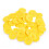 50 τεμάχια κουμπιά ραψίματος ρητίνης Yellow4Hole για χειροτεχνίες, Scrapbooking, πλέξιμο, 3
