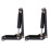 RENACLIPY2pcs Μαύρο Μεταλλικό ABS Καουτσούκ Πιάνο Συσκευή Αργού Κλεισίματος για Ομαλό 1