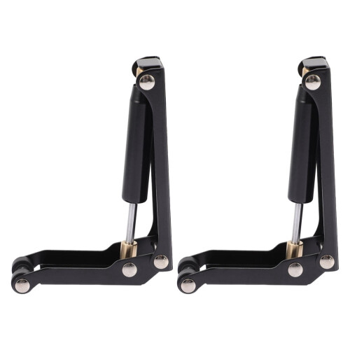 RENACLIPY2pcs Μαύρο Μεταλλικό ABS Καουτσούκ Πιάνο Συσκευή Αργού Κλεισίματος για Ομαλό