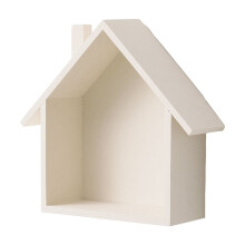 Geformtes Holzregal | Niedliches kleines Deko-Regal im Landhausstil für Kinderzimmer mit einzigartigem Design (1 Stück)