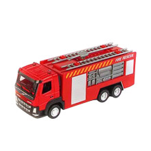 Speelgoedset met ladderwagen, brandweerwagen en watertruck voor peuters van 2-6 jaar, veilig en niet-giftig, stevige randen, geschikt voor binnen- en