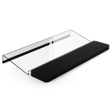 Reposamuñecas para teclado con almohadilla para la muñeca para escritorios de oficina, hogar y escuela, color negro.