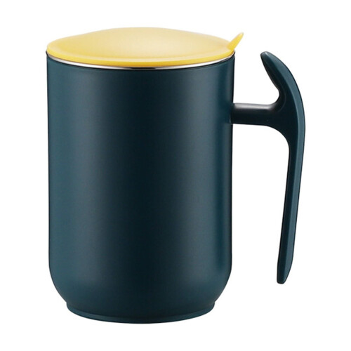 Spill-Proof Stainless Steel Sippy Cup with Handle – Blue