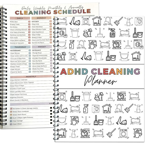 ADHD Schoonmaakplanner Dagelijkse Wekelijkse Maandelijkse Checklist