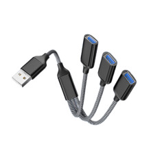 USB OTG-adapter med strømforsyning 3-i-1 USB OTG-adapter USB til USB 2.0 multifunksjonssplitter forlengelseskabel
