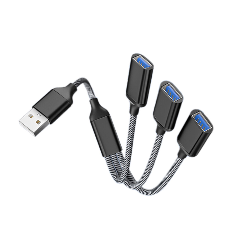 Usb Otg Adapter With Power Supply 3 In 1 Usb Otg Adapter Usb To Usb 2.0 Multi-Function Splitter Extension Cable 9555307532262