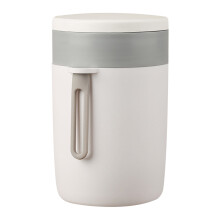 Isolierter Frühstücksbecher aus Edelstahl 304 mit Deckel und Löffel – Suppen-, Haferflocken- und Porridgebecher – Kompatibel mit allen