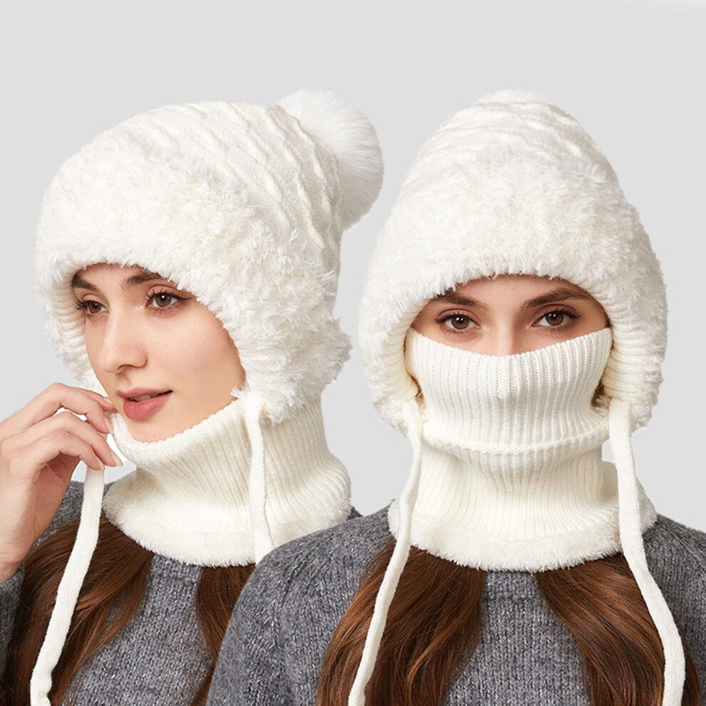 Winter Knit Balaclava Scarf Mask Adult 3-In-1 962125516906