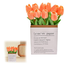 Tulipes artificielles – Fleurs artificielles réalistes en PU pour mariage, bouquet de printemps, décoration intérieure, Saint-Valentin et fête