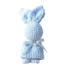 Bunny Towel, Super Soft Baby Bath Towel with Cute Animal Design, Pineapple Warp Knit Fabric for Kids, Absorbent Washcloth for Infant Bath Time Play