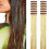 Pacote com 12 extensões de cabelo verde com presilhas, 50 cm (20 polegadas), com brilho intenso. 1
