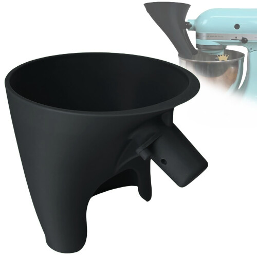 Lejek do mąki do KitchenAid Artisan KSM150 – czarny,
