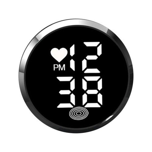 Autodashboardklok met LED-touchscreen (zelfklevend)