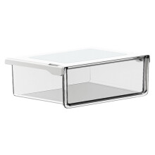 Fridge Under Shelf Pull-Out Drawer Organizer Bins – Compatible with Refrigerators, Large Size for Produce, Deli Meat, Cheese & Bacon