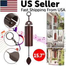 Carillon éolien en métal à résonance profonde, décoration de jardin extérieur, 5 tubes