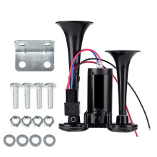 Air Horn for 12V Vehicles Double Tube Metal 600dB