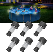 Sicher & Wasserdichtes Solar-LED-Poolzaunlicht Helles & Komfortables Pooldekor