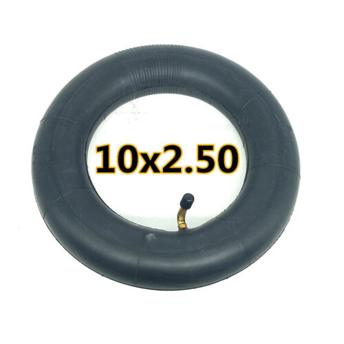 Câmara de ar para patinete de 10 polegadas, 10x2,50, borracha preta 2