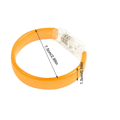 Bracelet lumineux LED multicolore de 7,5 cm en PP 1