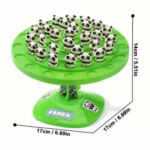 Balance Tree Game with 48 Panda Figurines, Dice & Storage 2