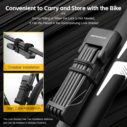 Cadenas pliable pour vélo 76,7 cm déployé, couvercle en ABS 2