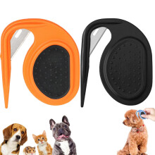 Knotting Comb for Cats & Dogs, Pet Grooming Brush for Shedding, Hair Removal, Puppy/Kitten Brush – 2 Pcs Green