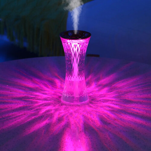 Υγραντήρας Cool Mist για Υπνοδωμάτιο - Quiet Night Light 7 Χρωμάτων Υπερηχητικό Γέμισμα από 2