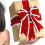 Rotes Samt-Weihnachtsband, 2 m, 2,5 Zoll, mit Draht 4