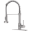 Brushed Nickel Kitchen Faucet with Pull-Down Sprayer, 1-Handle, Dual-Function, Compatible with 1-Hole or 3-Hole Installations 5
